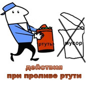 действия при проливе ртути